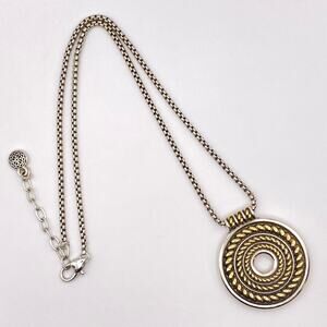 BRIGHTON FERRARA MONETE Ring Pendant Necklace JM7395 Msrp 128  18"-20" Long